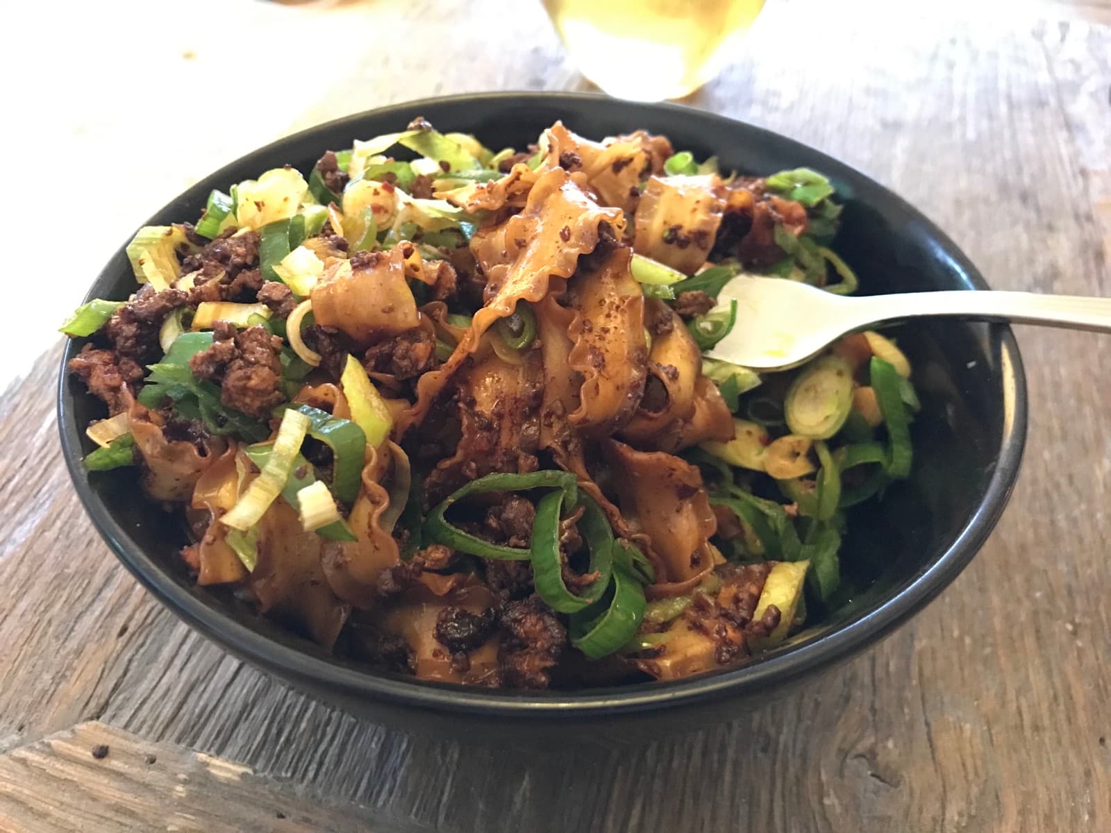 Garlic chili noodles